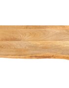 vidaXL Плот за маса жив ръб 90x40x38 см масивно дърво манго