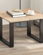 vidaXL Плотове за маси 2 бр 60x30x17 см правоъгълни бор масив