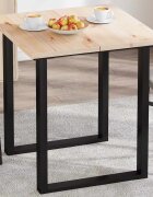 vidaXL Плотове за маси 2 бр 70x35x25 см правоъгълни бор масив