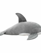 vidaXL Плюшена играчка делфин сива