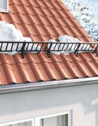 vidaXL Поддръжка на снегозащита 6 бр. Черно 295 x 3 x 345 см Стомана