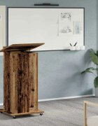 vidaXL Подиум Старо дърво Инженерна дървесина 55 x 55 x 107 cm