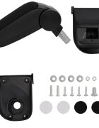vidaXL Подлакътник за кола черен 15x35x(30-47) см ABS