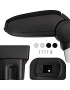 vidaXL Подлакътник за кола черен 17x32x(355-52) см ABS