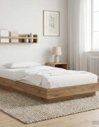 vidaXL Подматрачно легло Дъб артизан 80 x 210 cm Инженерна дървесина