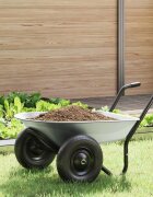 vidaXL Подмяна на чиния за количка Сребристо 90 x 63 x 28 см