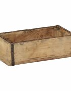 vidaXL Поднос Кафяво 30 x 15 x 9 см Солидно възстановено дърво