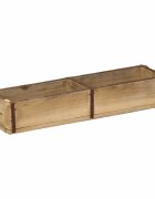vidaXL Поднос Кафяво 57 x 15 x 9 см Солидно възстановено дърво