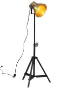 vidaXL Подова лампа 25 W античен месинг 35x35x65/95 см E27