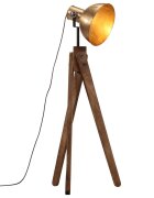 vidaXL Подова лампа 25 W античен месинг 45x45x120 см E27