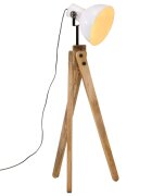 vidaXL Подова лампа 25 W бяла 45x45x120 см E27