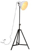 vidaXL Подова лампа 25 W бяла 61x61x90/150 см E27