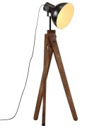vidaXL Подова лампа 25 W черна 45x45x120 см E27