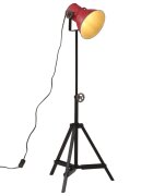 vidaXL Подова лампа 25 W винтидж състарено червено 35x35x65/95 см E27