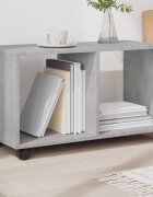 vidaXL Подвижен шкаф бетонно сив 72x33x425 см инженерно дърво