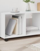 vidaXL Подвижен шкаф бял 72x33x425 см инженерно дърво