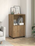 vidaXL Подвижен шкаф дъб артизан 55x40x91 см инженерно дърво