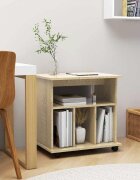 vidaXL Подвижен шкаф дъб сонома 60x45x60 см инженерно дърво