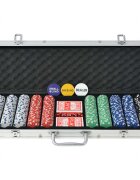 vidaXL Покер комплект с 500 чипа алуминий