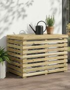 vidaXL Покритие за климатик 90 x 58 x 60 см Импрегнирано борово дърво
