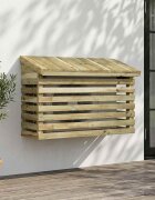 vidaXL Покритие за климатик 90x40x60 см Импрегнирано борово дърво