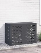 vidaXL Покритие за климатик Антрацит 100 x 50 x 70 cm