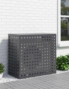 vidaXL Покритие за климатик Антрацит 110 x 50 x 105 cm Стомана