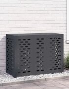 vidaXL Покритие за климатик Антрацит 110 x 50 x 80 cm Стомана