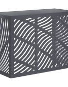 vidaXL Покритие за климатик Антрацит 110 x 50 x 80 cm Стомана