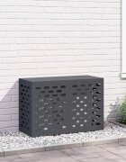 vidaXL Покритие за климатик Антрацит 90 x 40 x 60 см Стомана