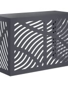 vidaXL Покритие за климатик Антрацит 90 x 40 x 60 см Стомана
