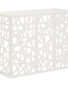 vidaXL Покритие за климатик Бяло 110 x 50 x 80 cm Стомана
