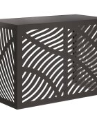 vidaXL Покритие за климатик Черно 100 x 50 x 70 cm Стомана