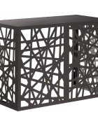 vidaXL Покритие за климатик Черно 100 x 50 x 70 cm Стомана