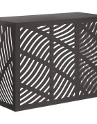 vidaXL Покритие за климатик Черно 110 x 50 x 80 cm Стомана