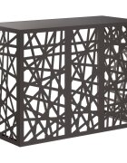 vidaXL Покритие за климатик Черно 110 x 50 x 80 cm Стомана