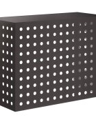 vidaXL Покритие за климатик Черно 110 x 50 x 80 cm Стомана