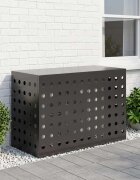 vidaXL Покритие за климатик Черно 90 x 40 x 60 cm Стомана