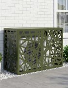 vidaXL Покритие за климатик Маслиненозелено 90 x 40 x 60 cm Стомана