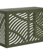 vidaXL Покритие за климатик Маслиненозелено 90 x 40 x 60 см Стомана
