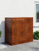 vidaXL Покритие за климатик Ръждясало 110 x 50 x 105 см
