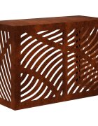 vidaXL Покритие за климатик Ръждясало 90 x 40 x 60 см