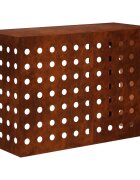 vidaXL Покритие за климатик Ръждясало 90 x 40 x 60 см
