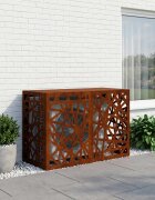 vidaXL Покритие за климатик Ръждясало 90 x 40 x 60 см