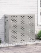 vidaXL Покритие за климатик Сребристо 110 x 50 x 105 см