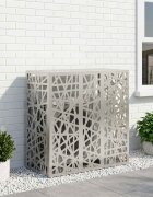vidaXL Покритие за климатик Сребристо 110 x 50 x 105 см