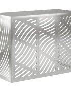 vidaXL Покритие за климатик Сребристо 110 x 50 x 80 cm