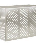 vidaXL Покритие за климатик Сребристо 110 x 50 x 80 cm