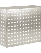 vidaXL Покритие за климатик Сребристо 110 x 50 x 80 cm