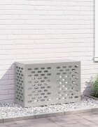 vidaXL Покритие за климатик Сребристо 90 x 40 x 60 см